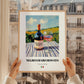 Negroamaro Rosato – Italian Rose Wine, Enoteca Wall Decor, styled in a charming Paris street view