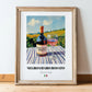Negroamaro Rosato – Italian Rose Wine, Enoteca Wall Decor, in wooden frame leaning on the floor