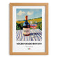 Negroamaro Rosato – Italian Rose Wine, Enoteca Wall Decor, set in oak frame
