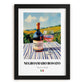Negroamaro Rosato – Italian Rose Wine, Enoteca Wall Decor, in sleek black frame