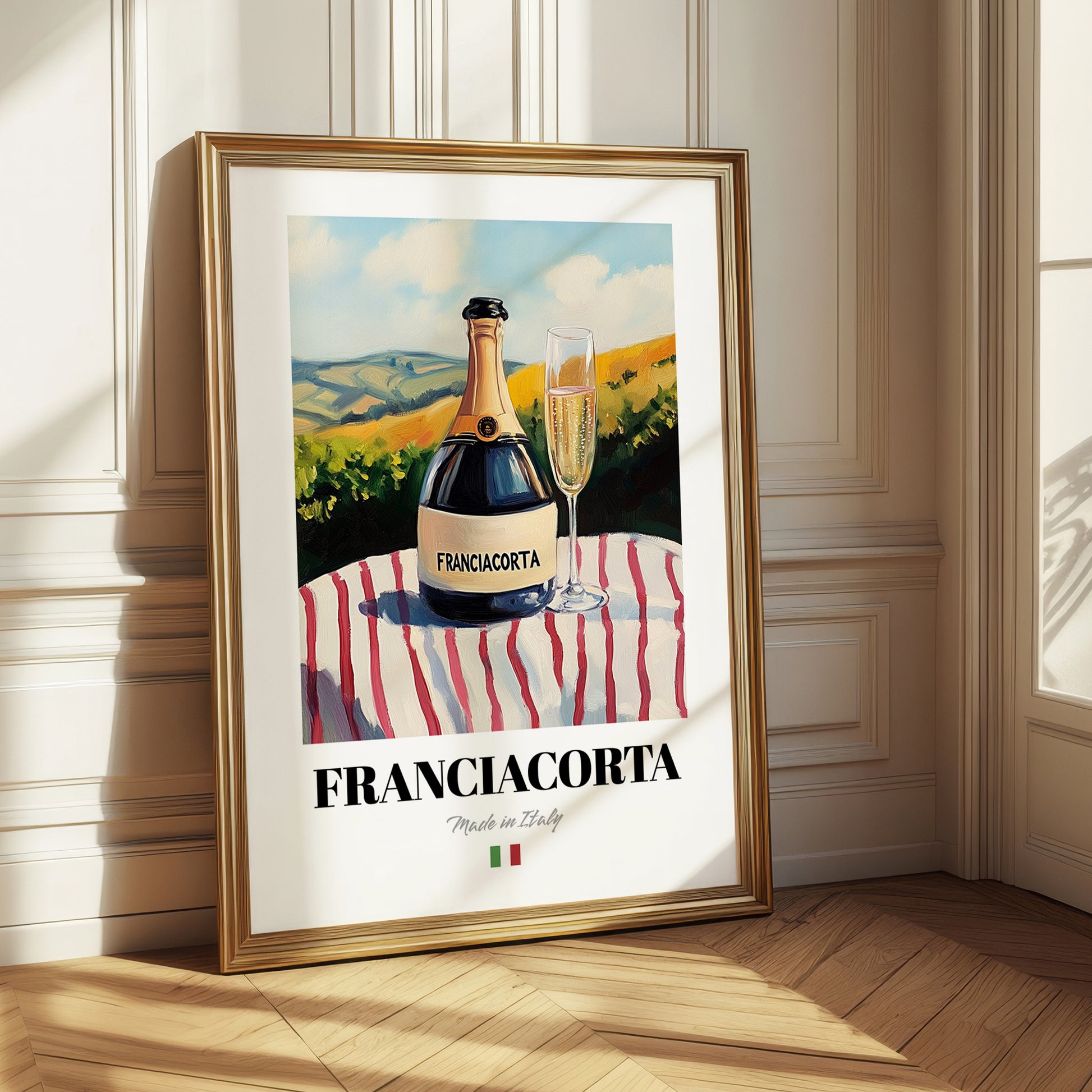 Franciacorta – Italian Sparkling Wine, Vineyard Terrace Print