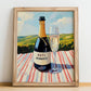 Asti Spumante – Italian Sparkling Wine, Bodega Wall Art, no-text version framed in wood