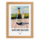 Asti Spumante – Italian Sparkling Wine, Bodega Wall Art, set in oak frame