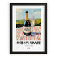 Asti Spumante – Italian Sparkling Wine, Bodega Wall Art, in sleek black frame