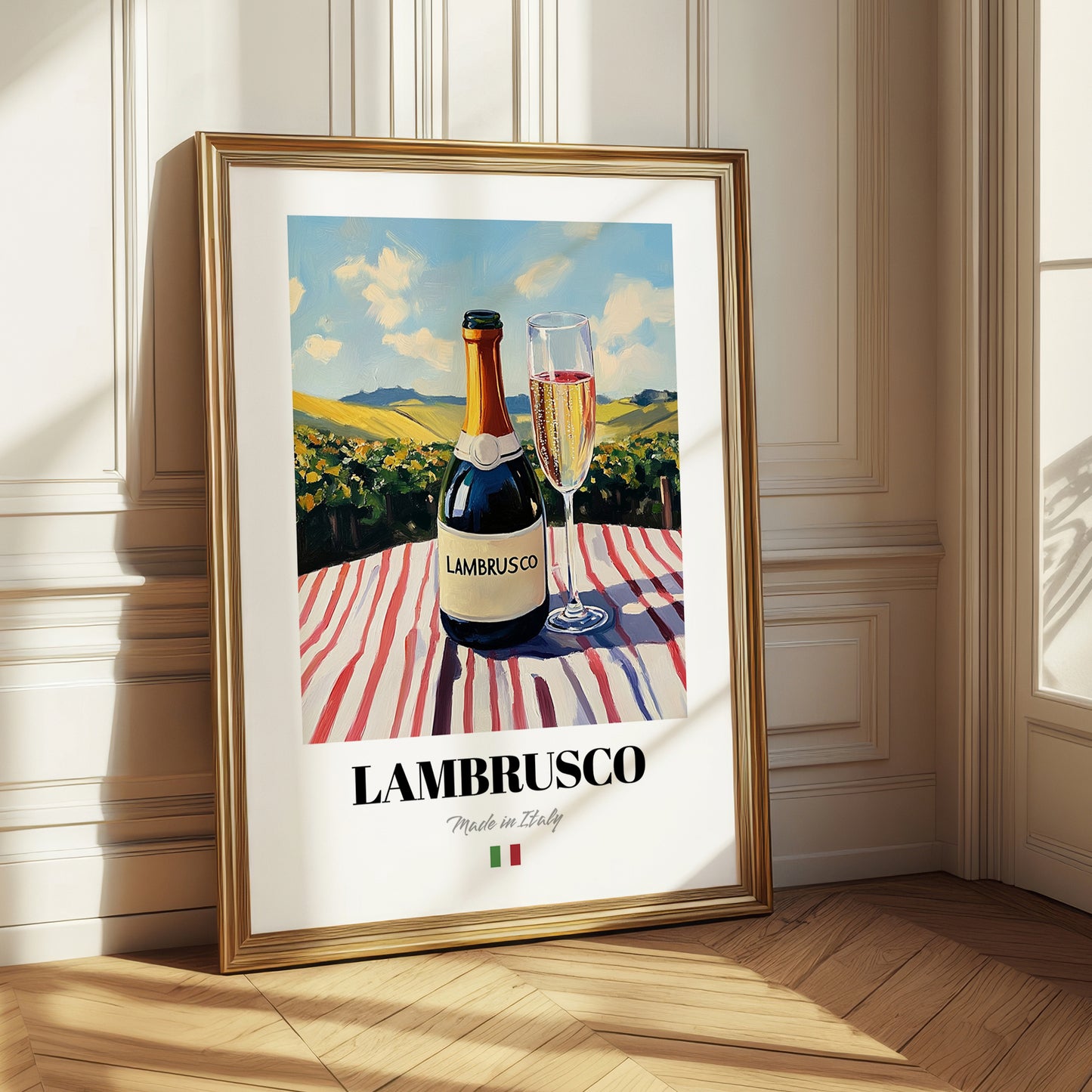Lambrusco – Italian Sparkling Wine, Wine Bar Wall Art