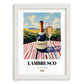 Lambrusco – Italian Sparkling Wine, Wine Bar Wall Art, placed in minimal white frame